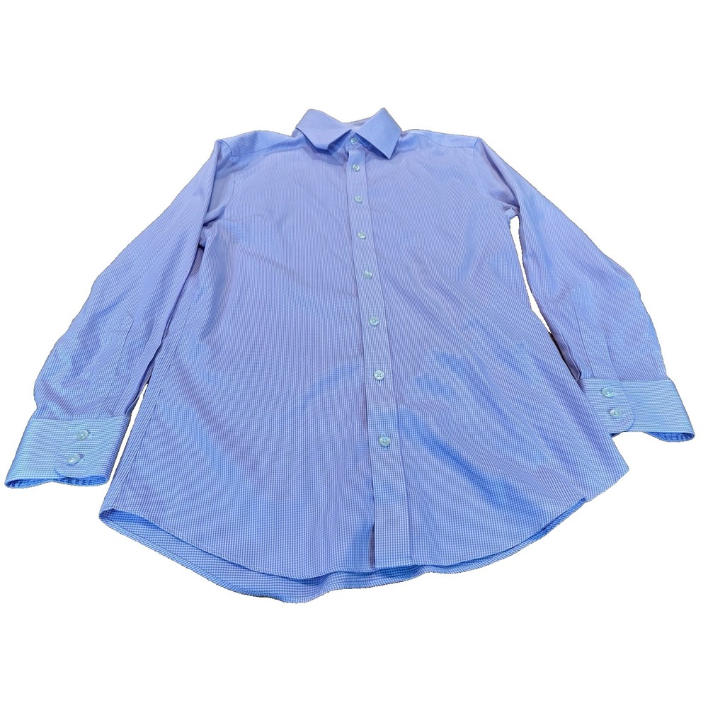Charles Tyrwhitt‎ Non-Iron Extra Slim Fit Check Dress Shirt Size 15 32 in